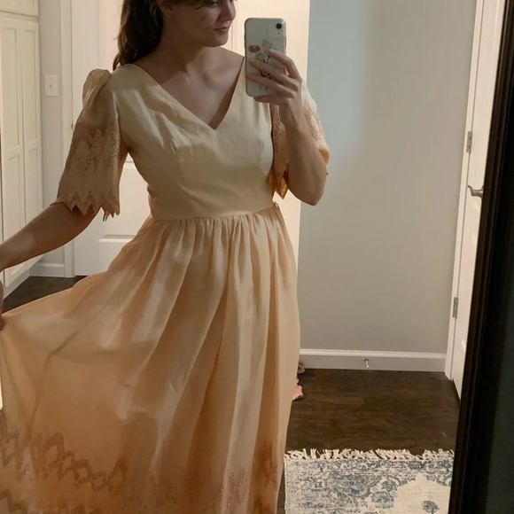 Vintage silk lace dress - Picture 15 of 15